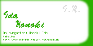 ida monoki business card